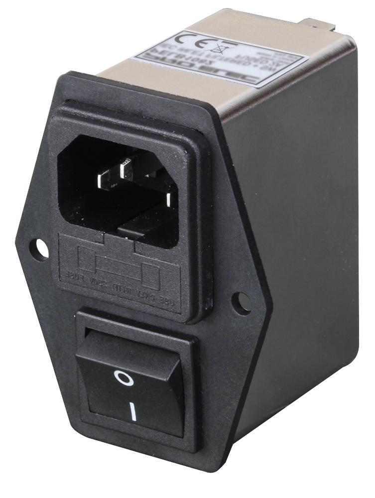 PELB1087 IEC INLET FILTER, 1-PH, 3A, 250V, QC PRO ELEC