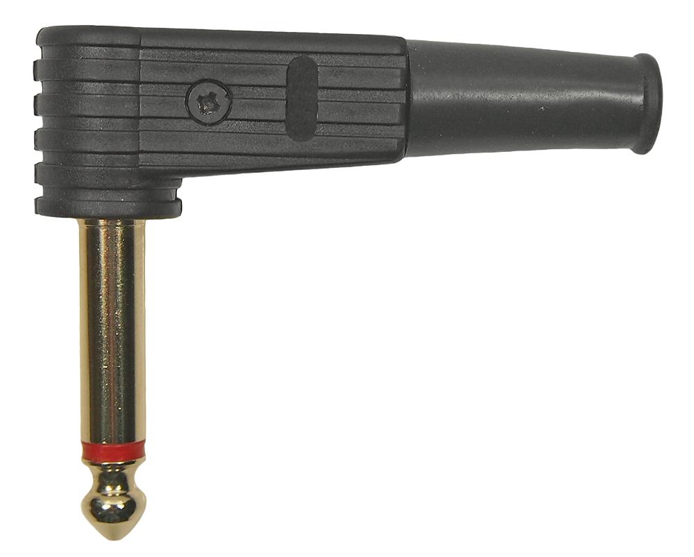 FM1105B MONO PLUG, R/A, 2POS, 1/4", CABLE, BLK CLIFF ELECTRONIC COMPONENTS