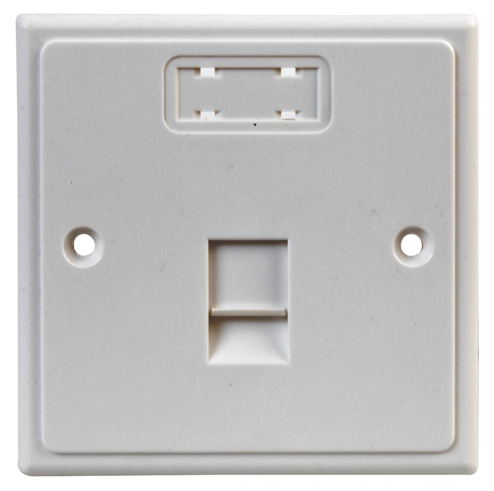 CS02019 SINGLE MC RJ45 WALL PLATE MULTICOMP