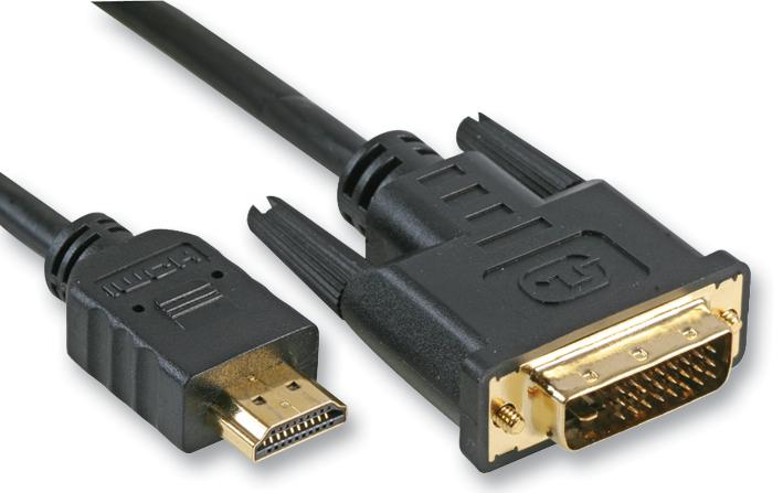 PSG90264 LEAD, HDMI A M TO DVI-D M, GOLD,10M PRO SIGNAL