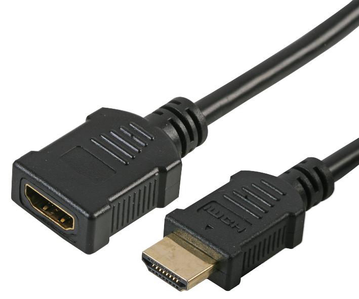 PSG90363 LEAD, HDMI, MALE-FEMALE, GOLD, 1M PRO SIGNAL