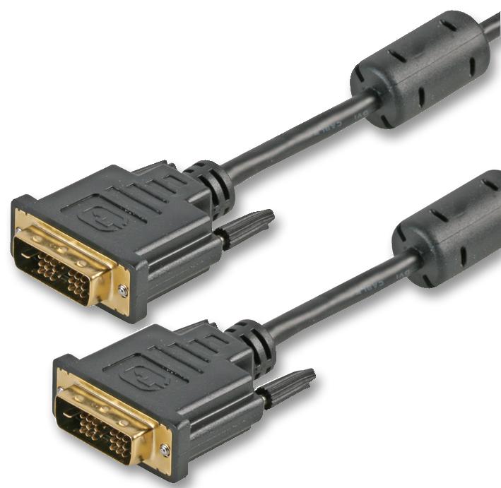 PSG90419 LEAD, DVI, M-M, SINGLE LINK, 5M PRO SIGNAL