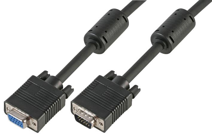 PSG90725 LEAD, SVGA, M-F, ALL LINES,BLACK,20M PRO SIGNAL
