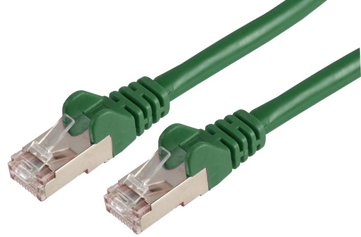 PSG90819 PATCH CORD, RJ45 PLUG, CAT6A, 5M, GREEN PRO SIGNAL