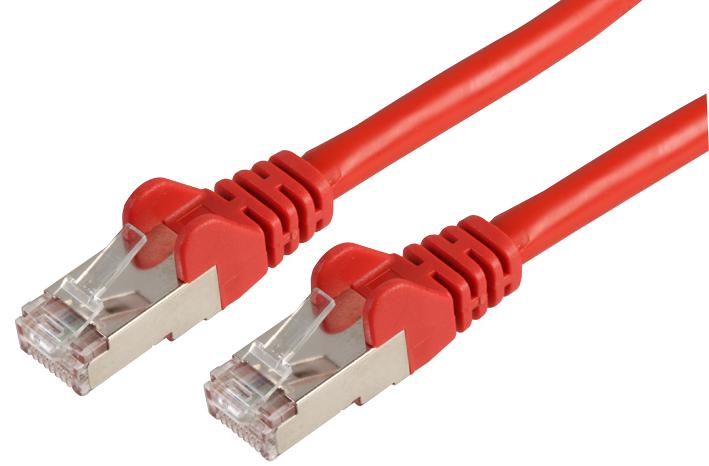 PSG91128 PATCH CORD, RJ45 PLUG, CAT6A, 15M, RED PRO SIGNAL
