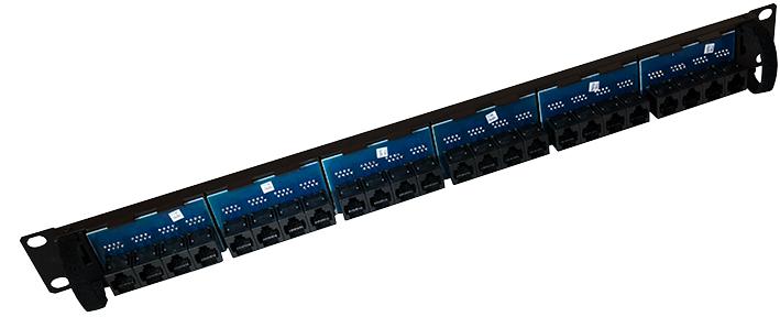 009-001-019-21 PANEL, THROUGH COUPLER, 24 WAY CAT5E CONNECTIX CABLING SYSTEMS