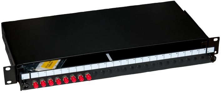 009-022-009-08 ST FIBRE PATCH PANEL, 8PORT, 1U CONNECTIX CABLING SYSTEMS