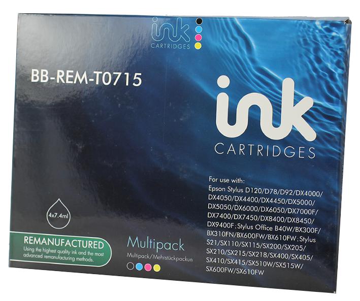 BB-REM-T0715 INK CART, REMAN, T0715 4 COLOUR UNBRANDED