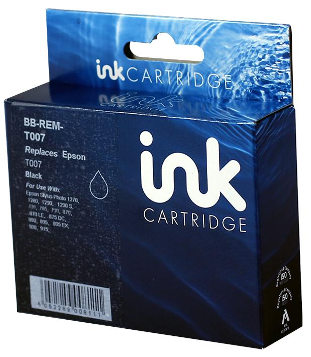 BB-REM-T007 INK CART, REMAN, T007 BLACK UNBRANDED