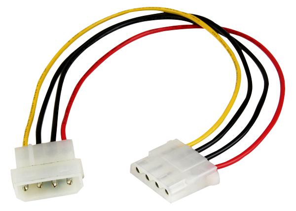LP4POWEXT12 CABLE, 12" LP4 MOLEX POWER EXTENSION M-F STARTECH