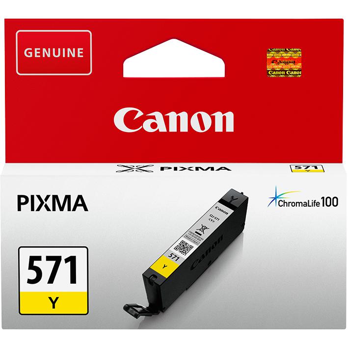 CLI-571Y INK CARTRIDGE, ORIGINAL, YELLOW, CANON CANON
