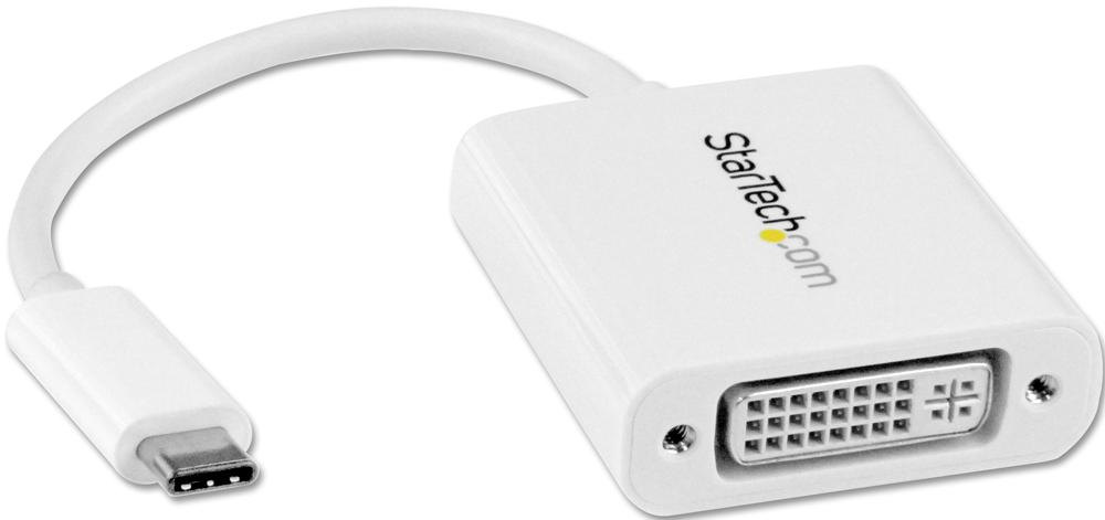 CDP2DVIW ADAPTER, USB TYPE C-DVI-I FEMALE, WHITE STARTECH