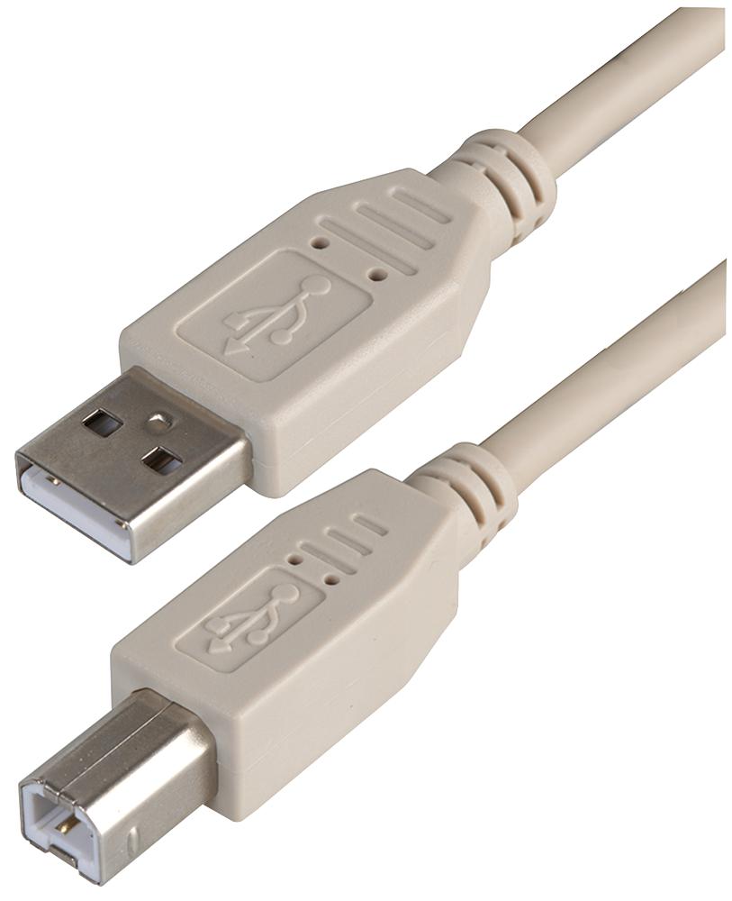 PSG91424 LEAD, USB2.0 A MALE - B MALE, GREY 1M PRO SIGNAL
