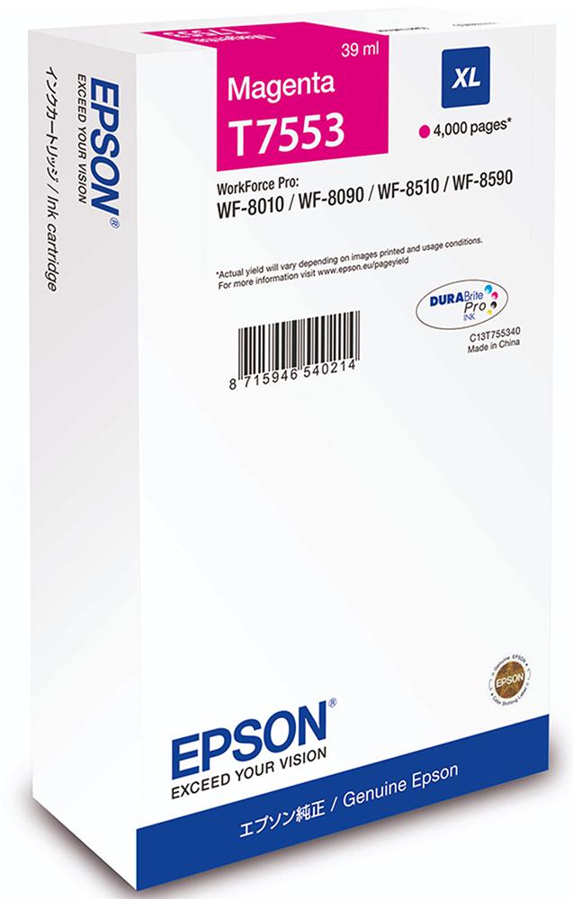 C13T755340 INK CART, T7553, MAGENTA XL, EPSON EPSON