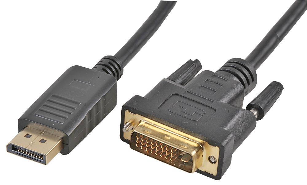 PSG91599 LEAD, DISPLAYPORT - DVI-D, MALE-MALE, 3M PRO SIGNAL