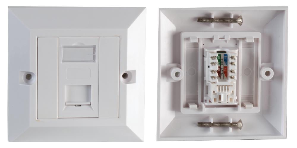 PSG91592 FACEPLATE, CAT6, 1PORT PRO SIGNAL