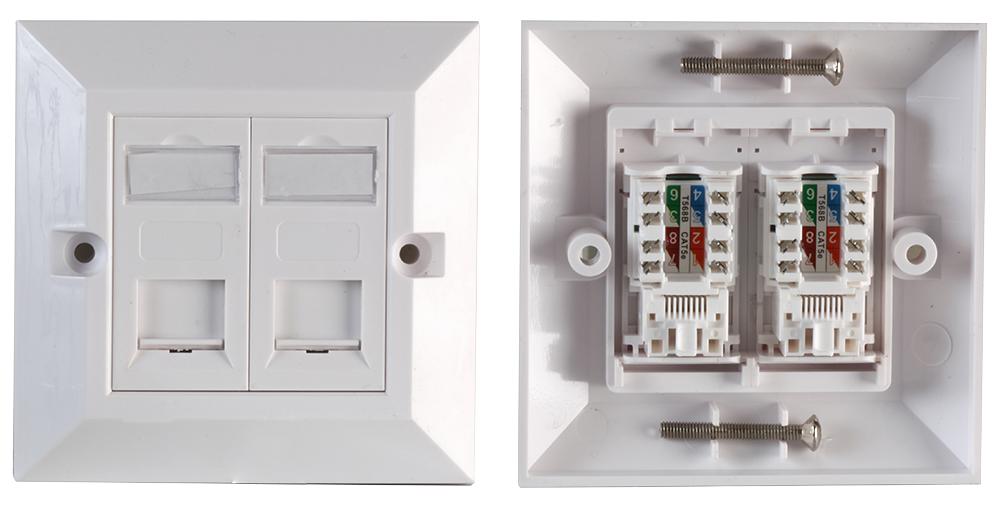 PSG91593 FACEPLATE, CAT6, 2PORT PRO SIGNAL
