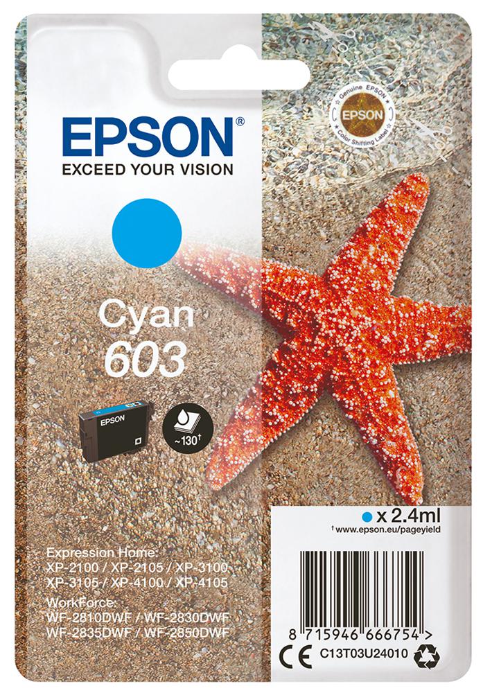 C13T03U24010 INK CARTRIDGE, T03U2, CYAN, EPSON EPSON