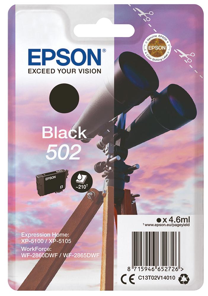 C13T02V14010 INK CARTRIDGE, T02V1, BLACK, EPSON EPSON