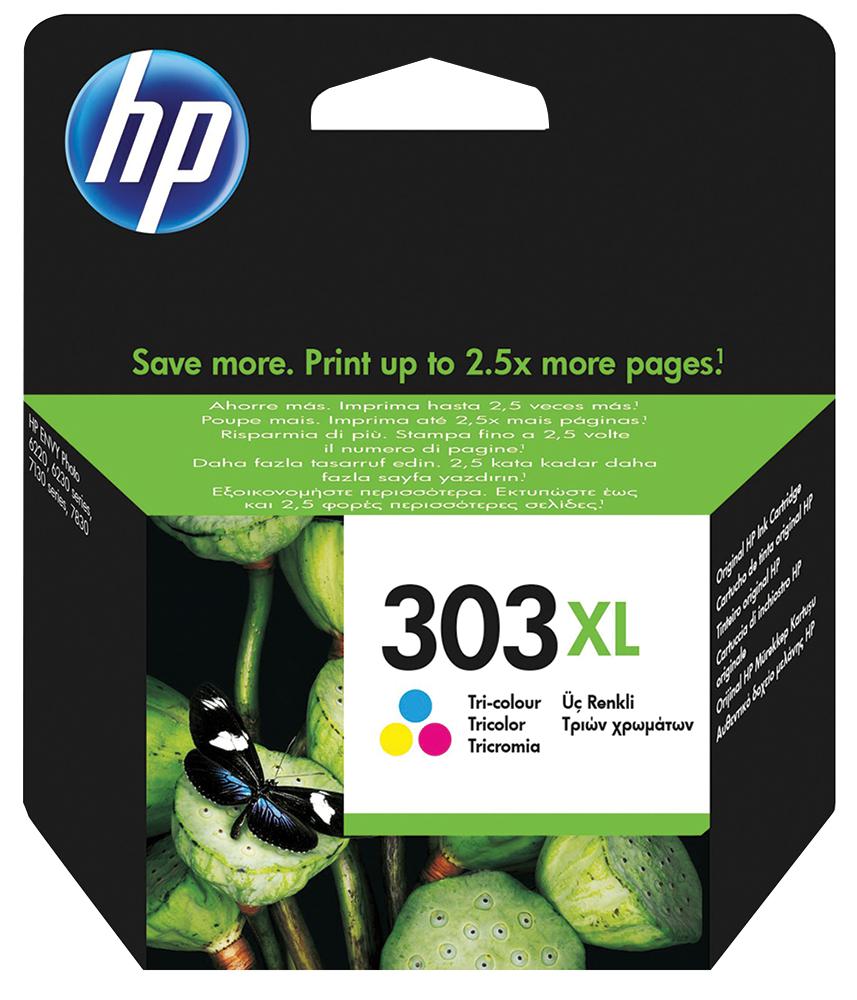 T6N03AE INK CART, T6N03AE, HP303CXL, COLOUR HEWLETT PACKARD