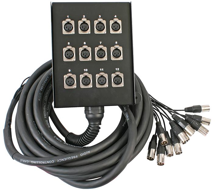 PLS00331 XLR MULTICORE, 12 WAY 30M PULSE