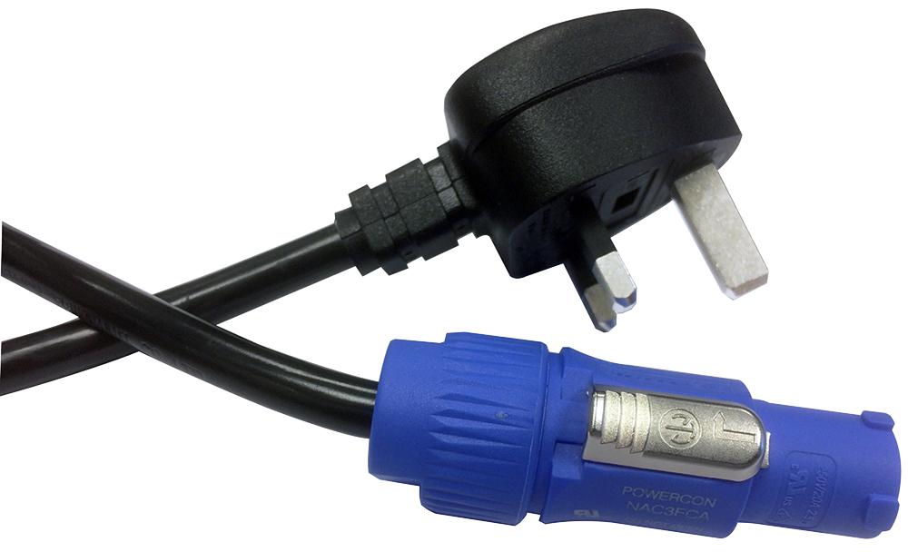 PLS00456 PWR CORD, UK MAINS PLUG-NEUTRIK, 5M PULSE
