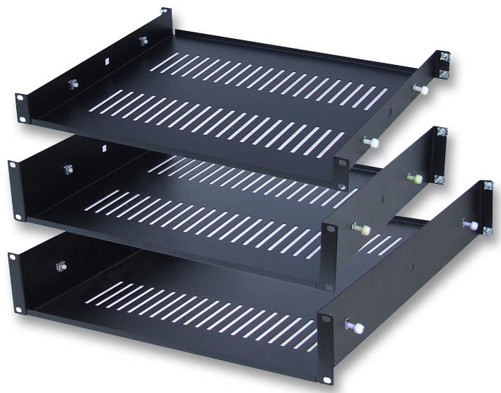 SU01 19 INCH VENTED SHELF 1U HIGH RACKZ