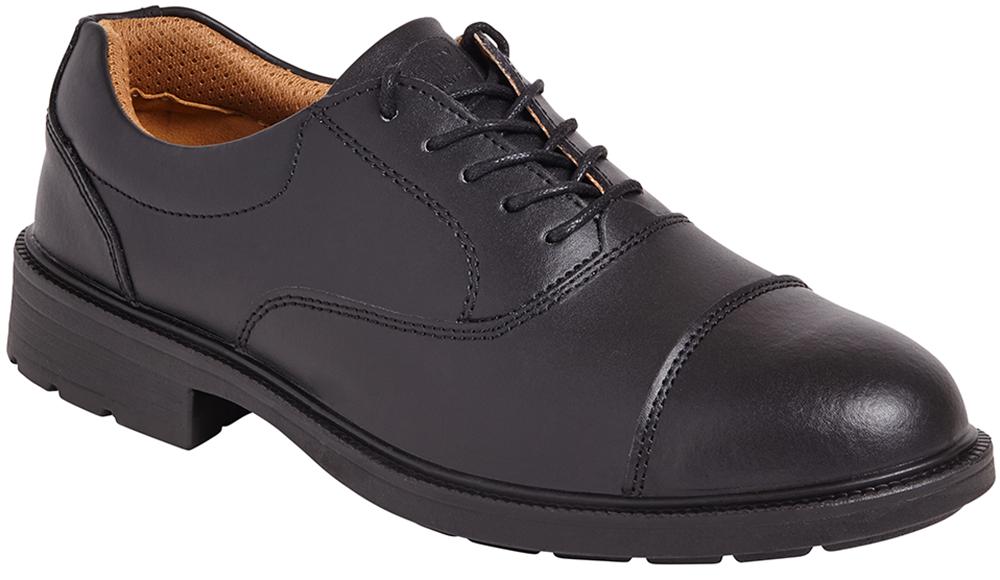 SS501CM 10 SAFETY SHOE, OXFORD, BLACK, SIZE 10 STERLING STEEL