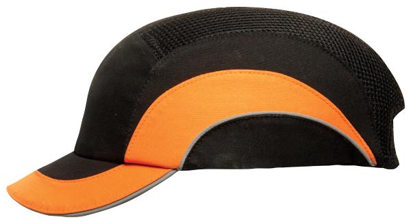 ABS000-00N-500 SAFETY HELMET, EN812, BLACK/ORANGE JSP