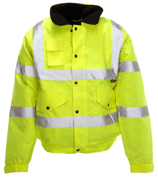 36842 HI-VIS BOMBER JACKET, YELLOW, M ST