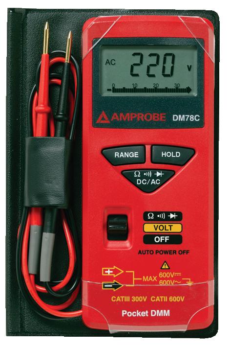 DM78C DIGITAL MULTIMETER, POCKET AMPROBE - FLUKE