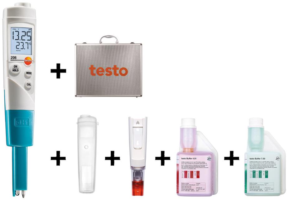 206 PH1 KIT STARTER KIT, PH METER TESTO