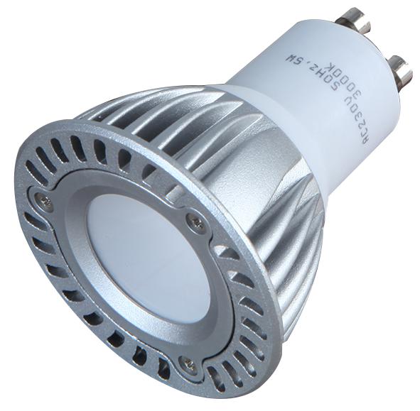 LMP-M16GU10W05-06B PW LED LAMP, GU10, WHITE, 5W PRO ELEC