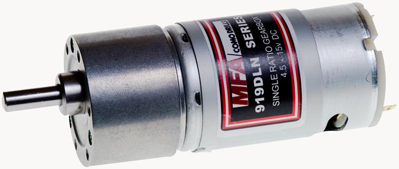 919D501LN GEARED MOTOR, 35MM, 6MM, 4.5-15V, 50:1 MFA