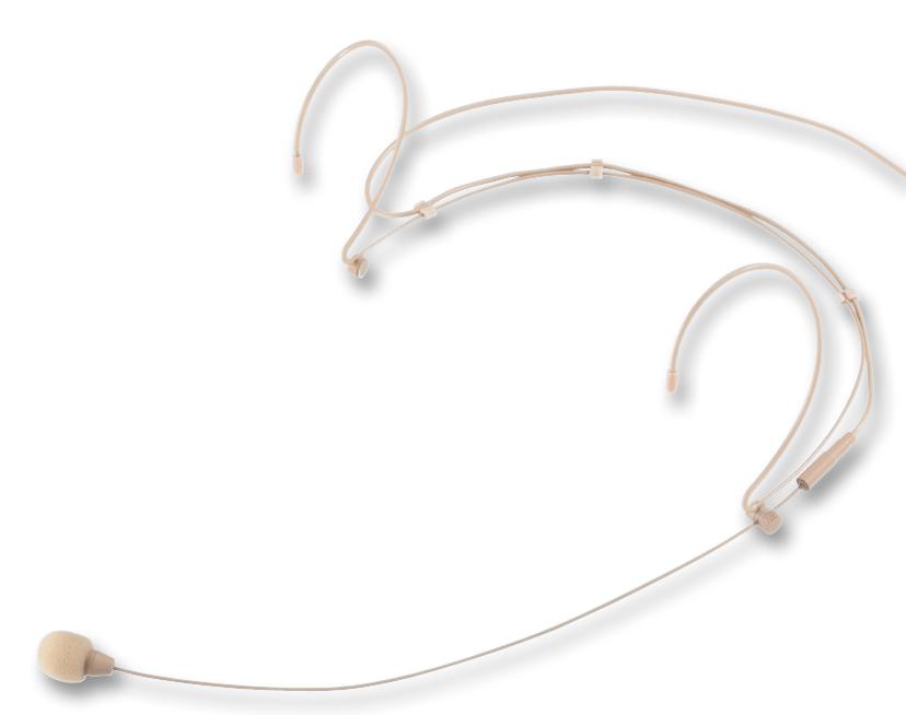 HSE-150/SK MICROPHONE, HEADBAND, BIEGE STAGELINE
