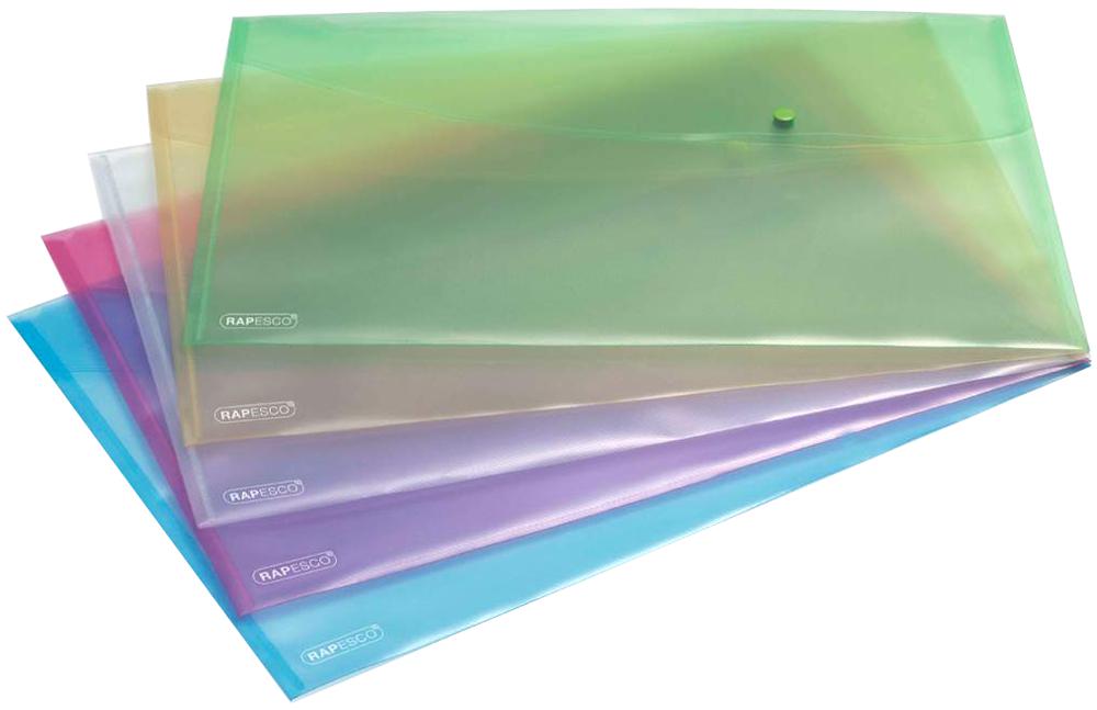 0697 POPPER WALLET PASTEL A3, PK5 RAPESCO