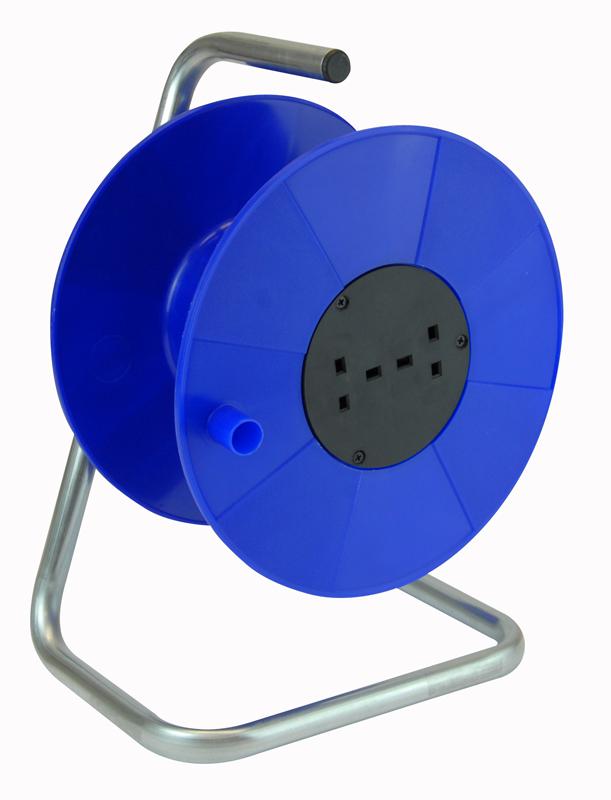 8060 240V CABLE DRUM, TWIN 13A SOCKETS PRO ELEC