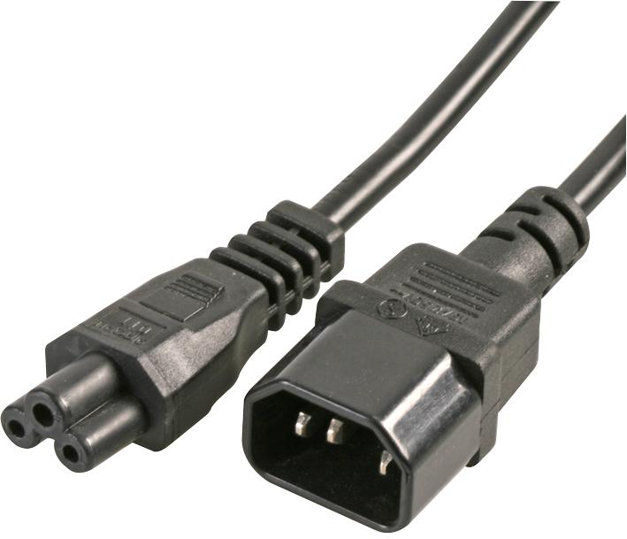 PE01107 LEAD C5 SOCKET TO C14 INLET 1M PRO ELEC