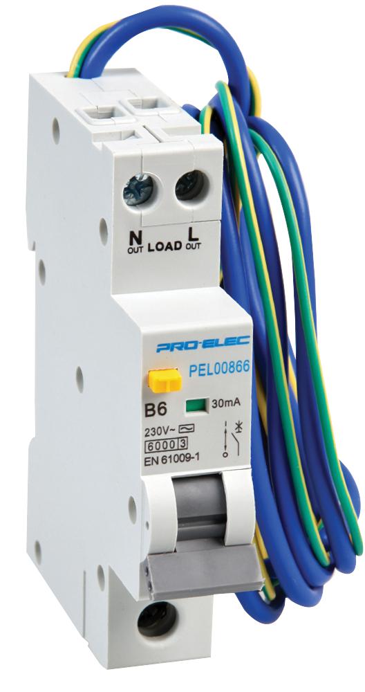 PEL00871 RCBO, 1P, 32A, 230VAC PRO ELEC