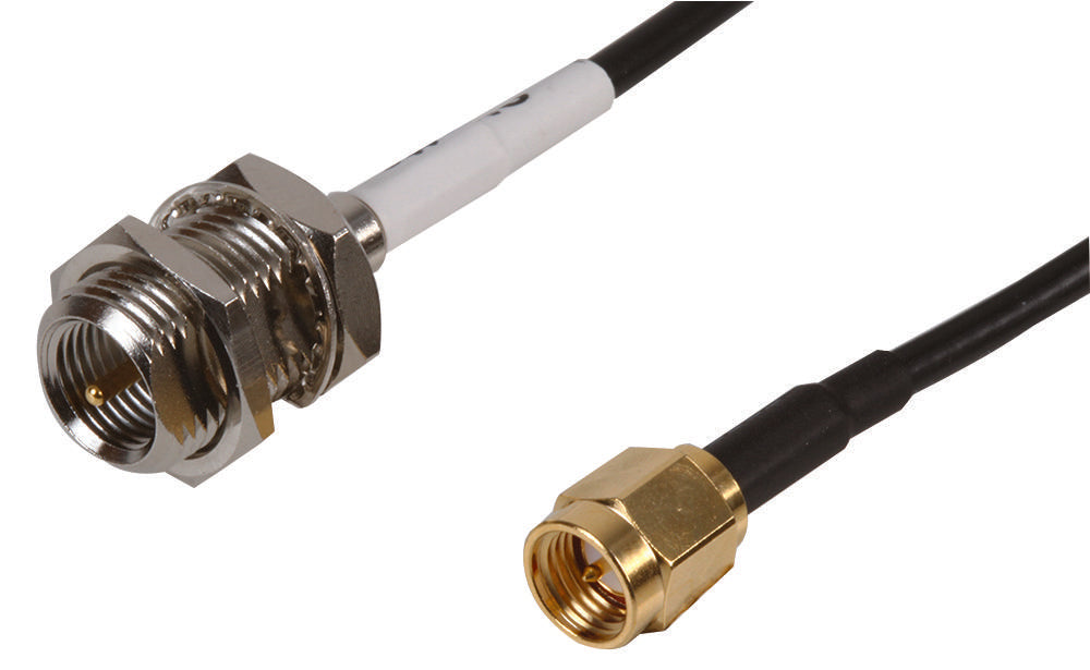 ASMA030Y174S11 300MM RG174 CABLE, SMA M / FME M B/HEAD SIRETTA