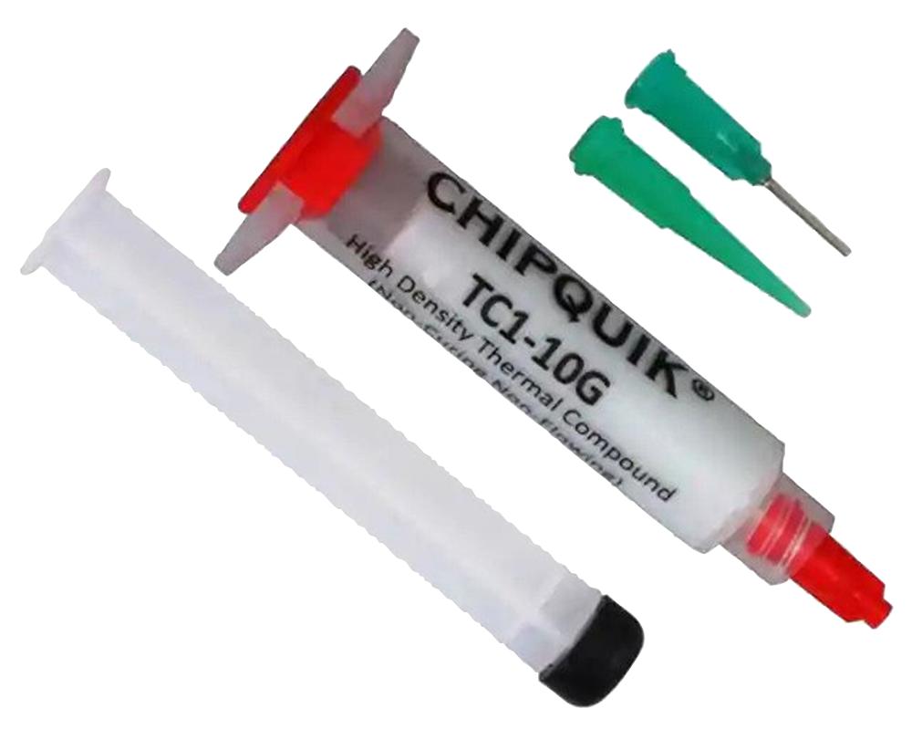 TC1-10G HEAT SINK COMPOUND, SYRINGE, 10G CHIP QUIK
