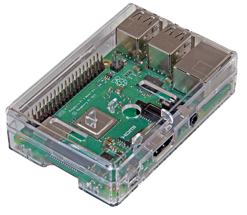 PSG-CASE-RPI3BP-CLR CLEAR ENCLOSURE FOR RASPBERRY PI3 B+ PRO SIGNAL