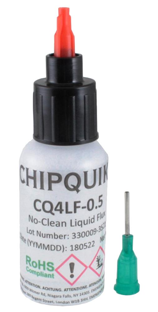CQ4LF-0.5 FLUX, BOTTLE, NO CLEAN, 15ML CHIP QUIK