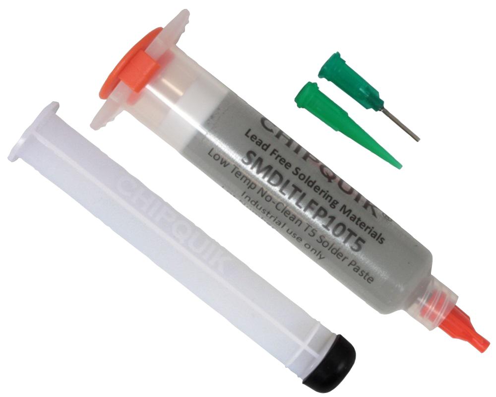 SMDLTLFP10T5 SOLDER PASTE, SYNTHETIC NO CLEAN, 35G CHIP QUIK