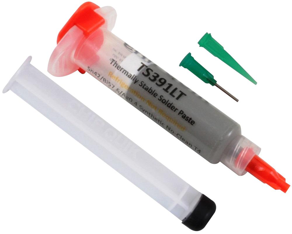 TS391LT SOLDER PASTE, SYNTHETIC NO CLEAN, 15G CHIP QUIK