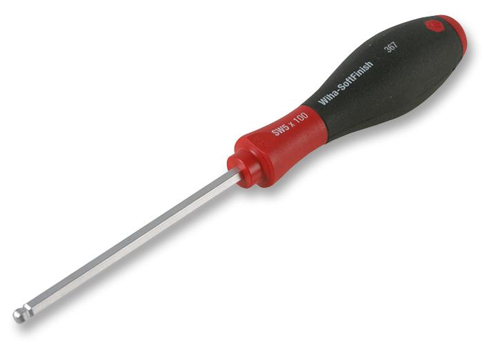 367-6 SCREWDRIVER, HEXAGON, BALL, 6MM WIHA