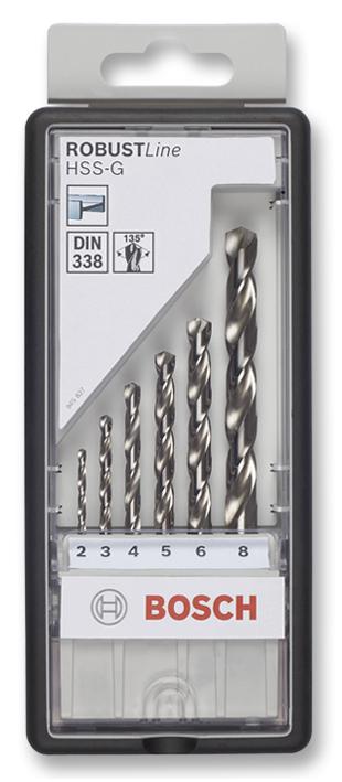2607010529 DRILL BIT SET, HSS-G, 6PC BOSCH