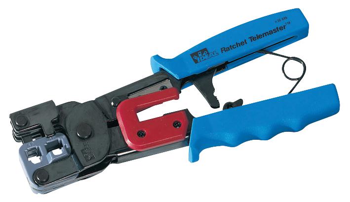 30-696 CRIMP TOOL, RATCHET, MODULAR PLUG CONN IDEAL