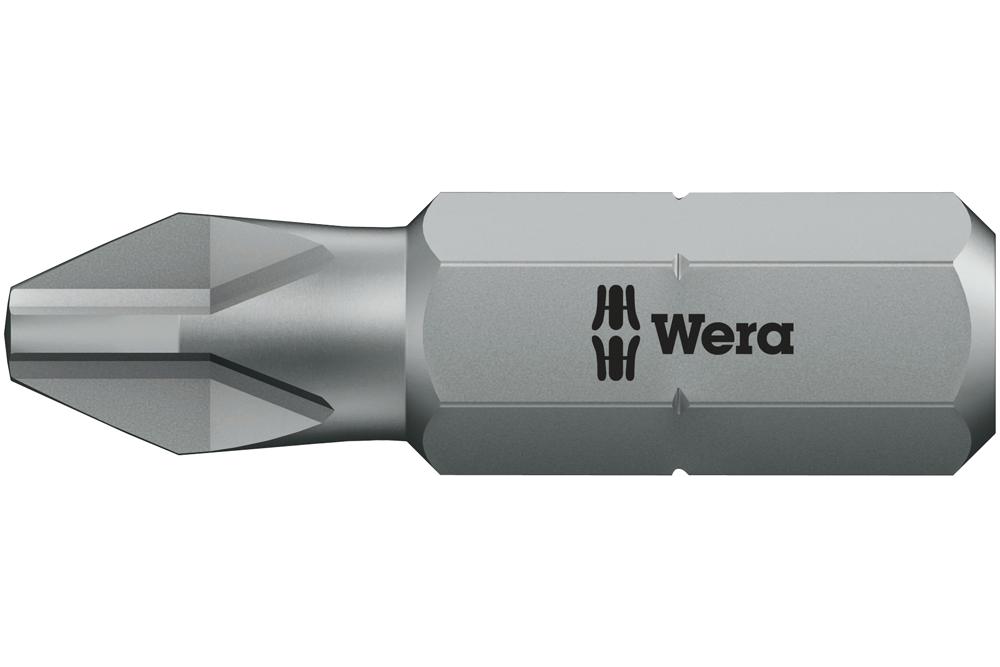 05072080001 POZIDRIV BIT, SIZE PZ1, 25MM WERA