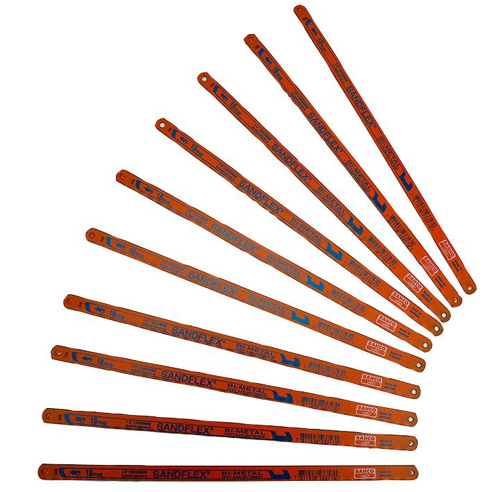 3906-300-24-10P HACKSAW BLADES, BI-METAL, 24TPI, (PK10) BAHCO